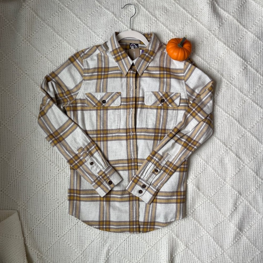Patagonia Womens Flannel Shirts | Gold & Beige Hues | Sz Small NWT